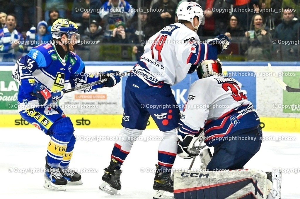 EC IDM Wärmepumpen VSV vs. Hydro Fehervar AV19  | #16 HANCOCK Kevin EC VSV, #44 Berger Chase Hydro FEHERVAR, #35 Horvath Dominik HYDRO FEHERVAR, EC IDM Wärmepumpen VSV vs. Hydro Fehervar AV19 , EC IDM Wärmepumpen VSV vs. Hydro Fehervar AV19  am 01.01.2025 in Villach (Stadthalle Villach), Austria, (Photo by Bernd Stefan)
