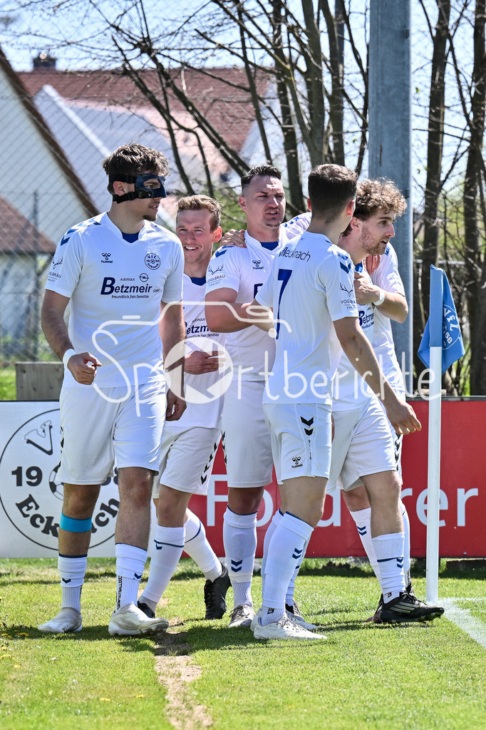 VfL Ecknach II - TSV Kühbach | Jubel nach Treffer zum 1-0 durch VfL 16
