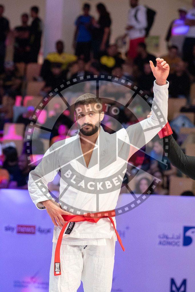 20231107PBB4083 | Fighters compete during the AJP World Master Championship in the Mubadala Arena in Abu Dhabi, Arab United Emirates, on November 7, 2023.