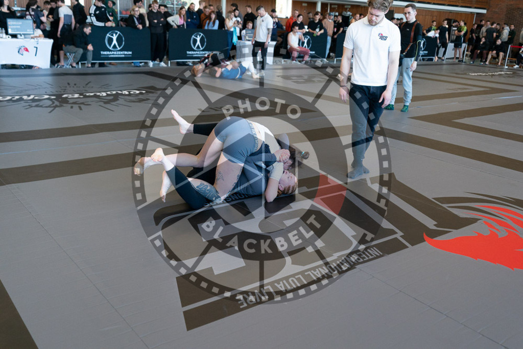 20250329PBB2560 | Fighters compete during the International Luta Livre (ILLCS) Germany IX Spring 2025 Competition spring on March 29, 2025 in Hannover, Germany.© Chiara Dazi