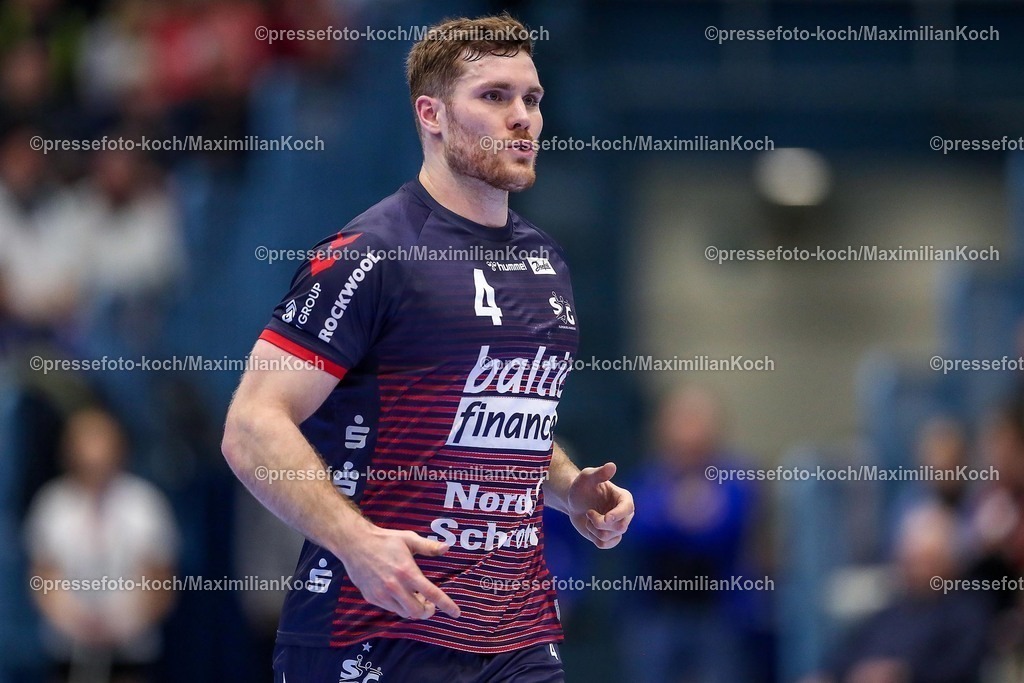 Gum11022501104 | 11.02.2025, Handball, European League - Hauptrunde Gruppe IV, VfL Gummersbach - SG Flensburg-Handewitt, Schwalbe-Arena: Johannes Golla (Flensburg-Handewitt #4)