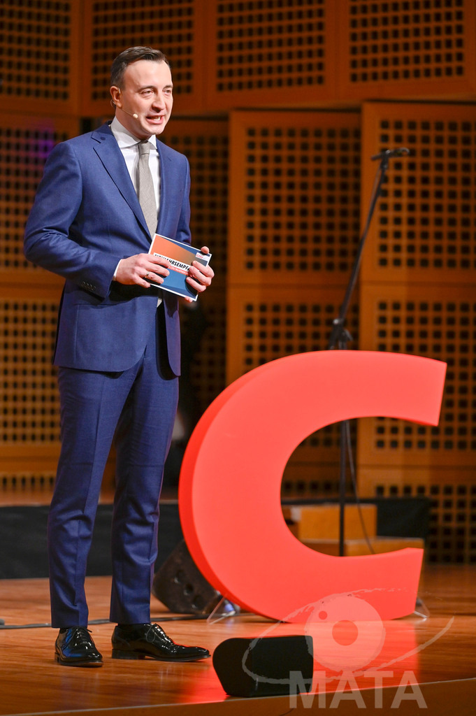 _DWI0419 | Politiker Paul Ziemiak beim CDU-NRW Neujahrsempfang in Düsseldorf. Düsseldorf, 28.01.2023 - Realisiert mit Pictrs.com