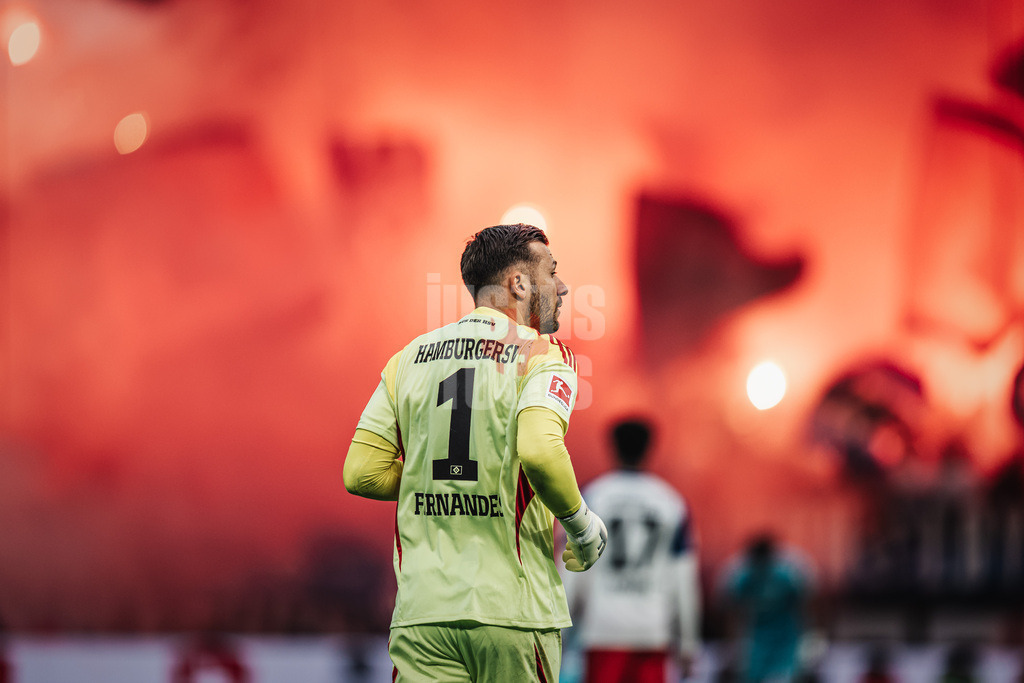 Fußball | Männer | Saison 2025/2026 | 1. Fußball-Bundesliga | 31. Spieltag | Hamburger SV vs. TSG Hoffenheim | 25.04.2026 | Daniel Heuer Fernandes (#1, HSV)