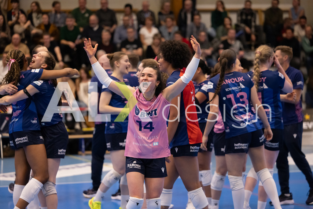 Volleyball I Frauen I Saison 2025-2026 I Volleyball NLA | Women I 1/2 Finals I  VC Kanti Schaffhausen - Sm'Aesch Pfeffingen I 18.03.2026 | 14 Romina Schnyder (CH) (Sm'Aesch Pfeffingen) – Libera - Realisiert mit Pictrs.com