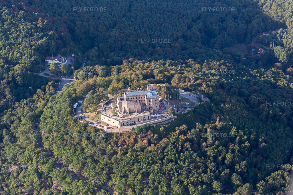 Luftbild: Oberhambach, Hambacher Schloss im Ortsteil Diedesfeld in Neustadt im Bundesland Rheinland-Pfalz in Deutschland. Foto: IMG_111786.jpg vom 16.09.2018 durch Werner Riehm/FLY-FOTO.de