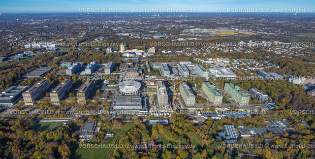 Bochum221100659 | Luftbild, RUB Ruhr-Universität Bochum, Herbstfarben, Querenburg, Bochum, Ruhrgebiet, Nordrhein-Westfalen, Deutschland