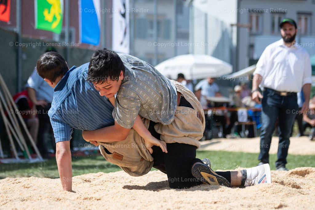 Schwingen -  Appenzeller Kantonal Nachwuchsschwingfest 2023 | Oberegg, 8.7.23, Schwingen - Appenzeller Kantonal Nachwuchsschwingfest.