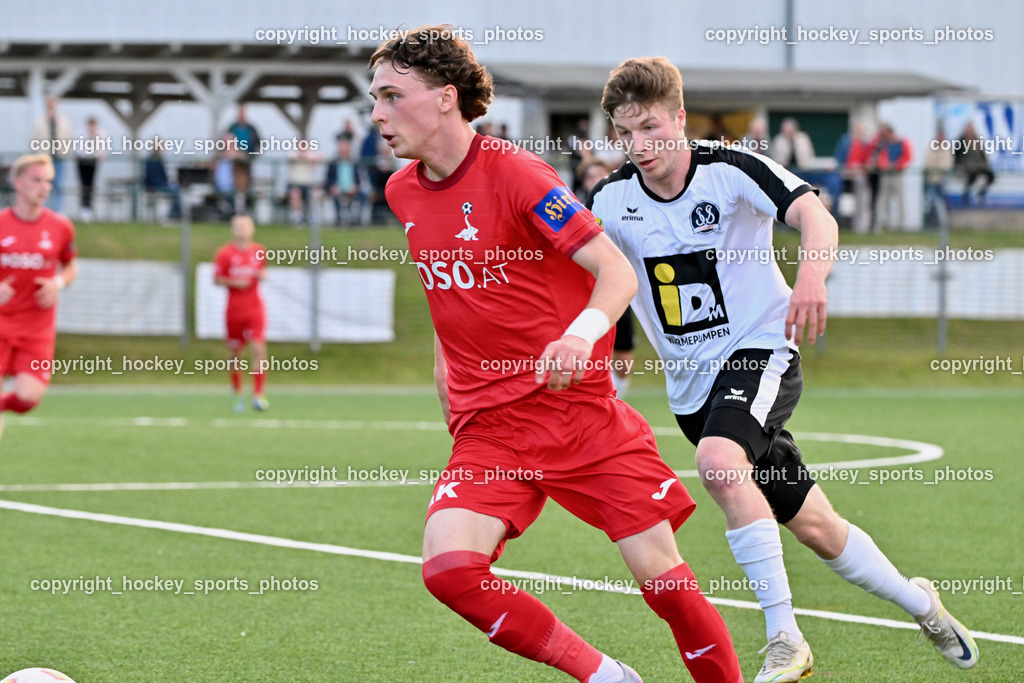 SV Spittal vs. SAK | #17 Jan Sasa Ogris-Martic SAK, #39 Fabian Hoi SV Spittal, SV Spittal vs. SAK, SV Spittal vs. SAK am 24.05.2024 in Spittal an der Drau (Goldeck Stadion), Austria, (Photo by Bernd Stefan)