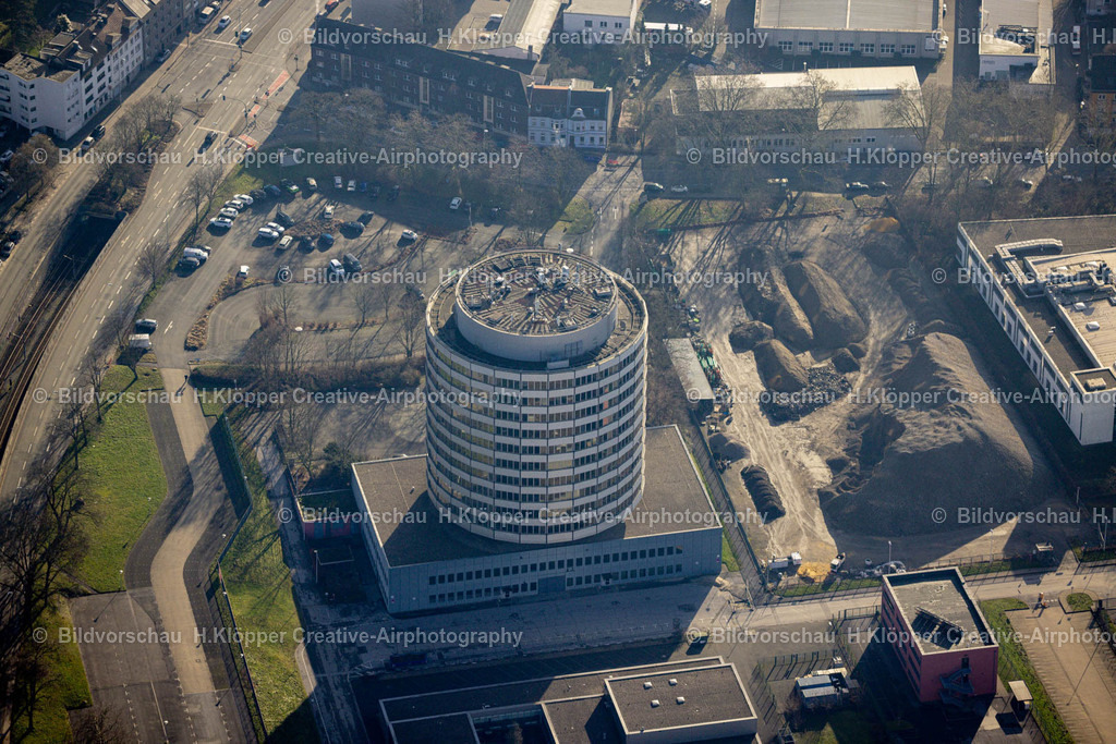 Luftbild Mühlheim-8616 | Luftbildfotografie Büro- und Unternehmensverwaltungs- Hochhaus- Gebäude des "Siemens Bau 20" an der Mellinghofer Straße in Mülheim an der Ruhr im Bundesland Nordrhein-Westfalen, Deutschland - Realisiert mit Pictrs.com