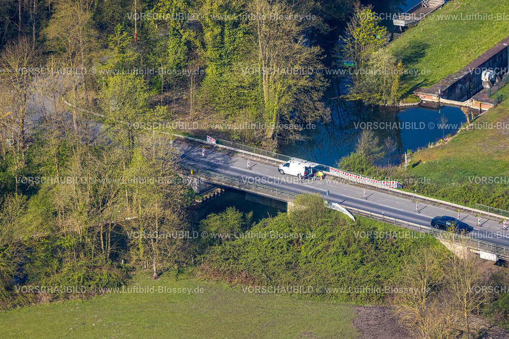 Hamm260400091Uentrop | Luftbild, Lippebrücke Zollstraße, Alte Lippeschleuse, Uentrop, Hamm, Ruhrgebiet, Nordrhein-Westfalen, Deutschland