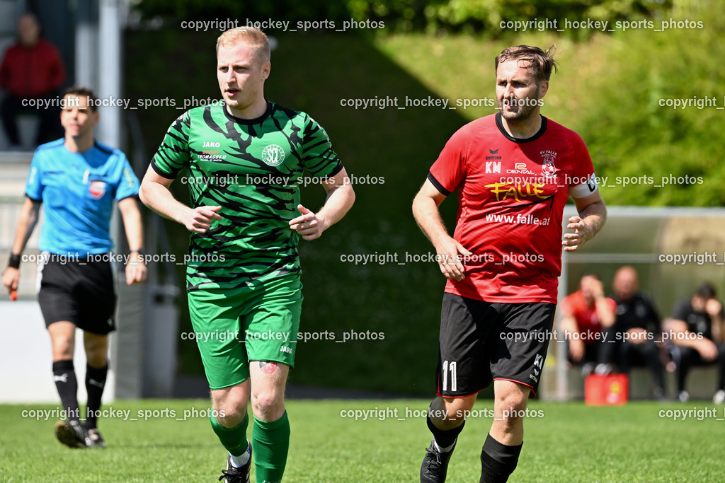 SC Landskron vs. SV Falle Maria Gail | #23 Matteo Zauner SC Landskron, #11 Philipp Stotz SV Maria Gail, SC Landskron vs. SV Falle Maria Gail, SC Landskron vs. SV Falle Maria Gail am 17.05.2026 in Villach (Sportanlage Landskron), Austria, (Photo by Bernd Stefan)