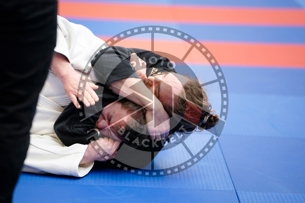 20240203PBB08465 | Fighters compete during the Brazilian Jiu-Jitsu Championship of the AJP Tour in Maintal by Frankfurt am Main, Germany, on February 2, 2024.
