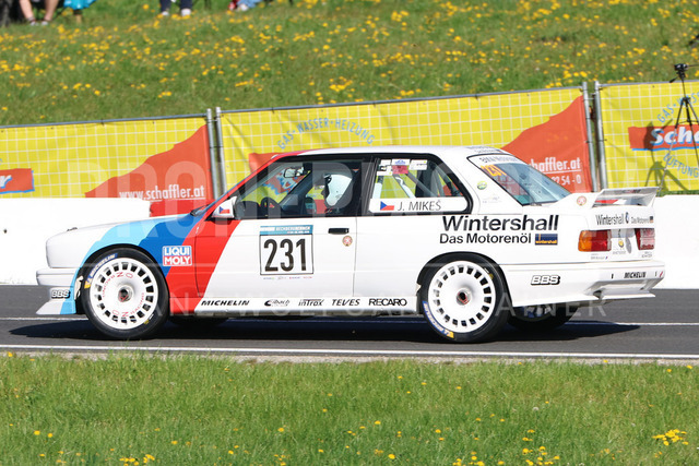 FIA Historic Hill Climb Championship – Rechberg 2026    | Historic race car in action during the FIA Historic Hill Climb Championship at Rechberg, held from 24 to 26 April 2026 near Tulwitz, Styria, Austria. The image shows Jaroslav MIKES (CZE) BMW M3 E30.     