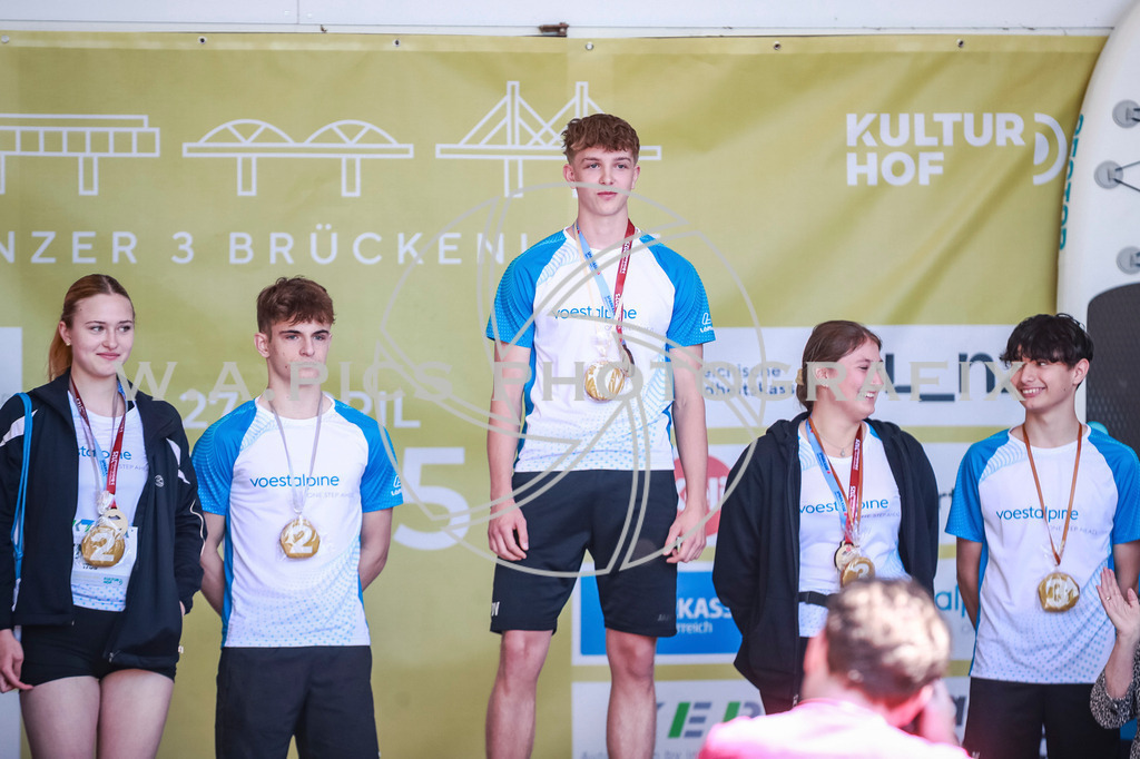 ..... | LINZ,AUSTRIA,27.April 25, Int. 3 Brückenlauf Linz  , Image shows: Photo: WAPICS / Manuel Binder