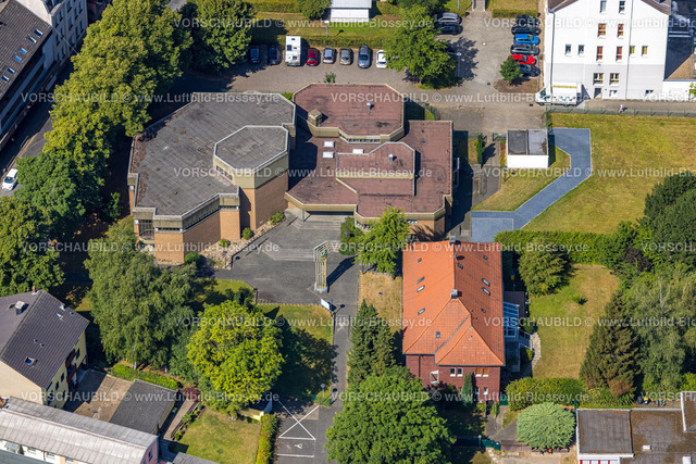 Dortmund220704211 | Luftbild, kath. Kirche St. Aloysius, Derne, Dortmund, Ruhrgebiet, Nordrhein-Westfalen, Deutschland