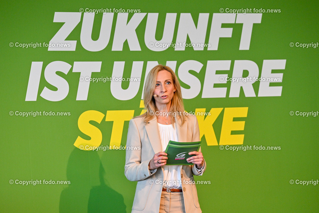 Landesversammlung der Gruenen Ooe 2023_ Zukunft ist unsere Staerke_ 21.10.2023-71 | 21.10.2023, Lentos Linz, AUT, Landesversammlung der Gruenen Ooe 2023, Zukunft ist unsere Staerke, im Bild Agnes Prammer (Die Gruenen, StRin Leonding, Spitzenkandidatin NRW 2024)