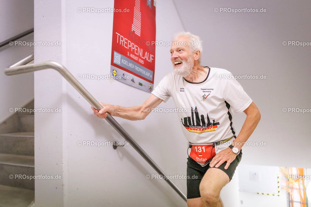 KölnTurm Treppenlauf; Köln, 03.08.2025 | Impressionen vom KölnTurm Treppenlauf am 03.08.2025 in Köln (Nordrhein-Westfalen). 
