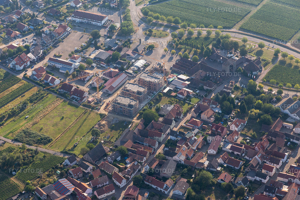 Baustelle Sylvanerstr | Luftbild: Baustelle Sylvanerstr im Ortsteil Schweigen in Schweigen-Rechtenbach im Bundesland Rheinland-Pfalz in Deutschland. Foto: IMG_122048.jpg vom 08.08.2020 durch ©2025 Werner Riehm fly-foto.de/copyright - Realisiert mit Pictrs.com