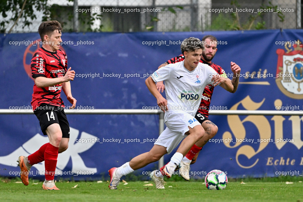 SAK vs. ATUS Ferlach | #14 Florian Verdel ATUS Ferlach, #10 Nando Lupar SAK, #5 Daniel Jobst ATUS Ferlach, SAK vs. ATUS Ferlach, SAK vs. ATUS Ferlach am 01.08.2025 in Klagenfurt (Sportpark Welzenegg), Austria, (Photo by Bernd Stefan)