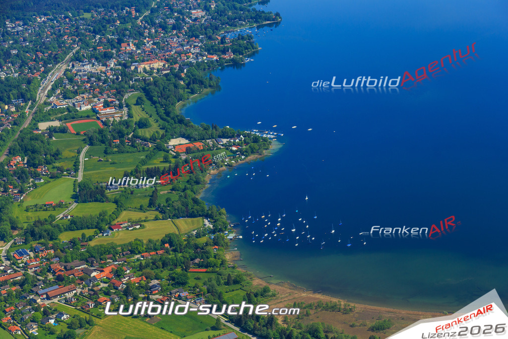 Luftbild von  Tutzing - Luftaufnahme wurde 2015 von https://frankenair.de mittels Flugzeug (keine Drohne) erstellt - die Geschenkidee