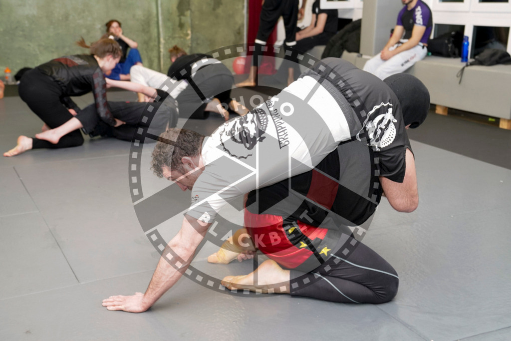 20240413PBB7737 | Fighters compete during the Grapplethon 24hours of rolling for a reason in Hamburg, Germany, on April 13, 2024.