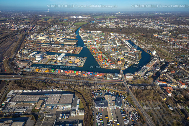 Dortmund240102284 | Luftbild, Hafen Übersicht, Hafen, Dortmund, Ruhrgebiet, Nordrhein-Westfalen, Deutschland