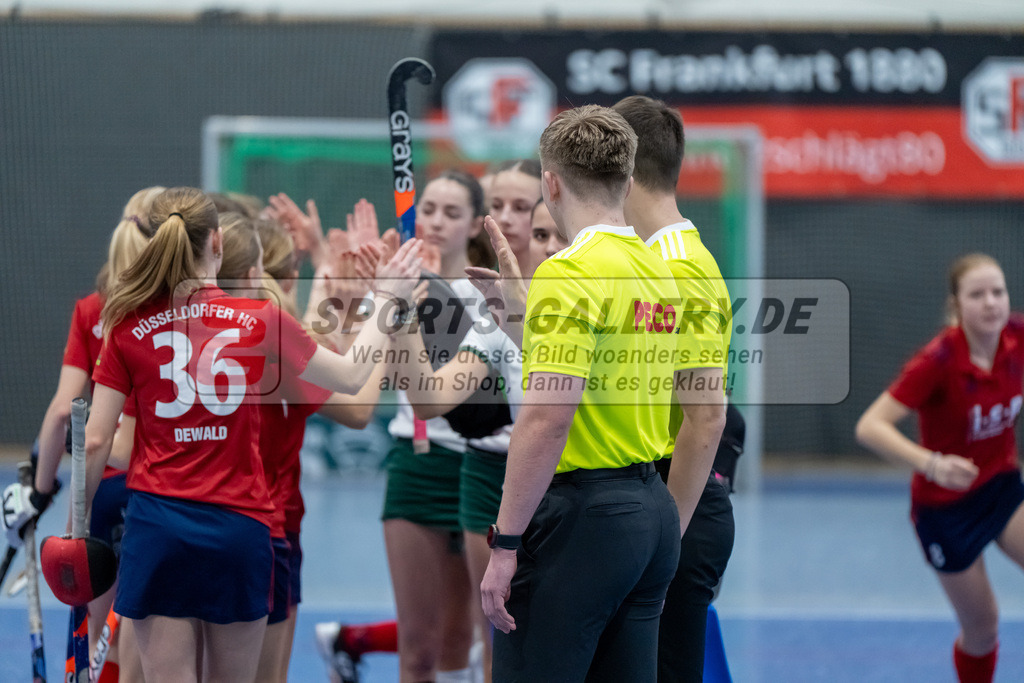 HK_20250223_103093 | Deutsche Meisterschaft wU14 Finale und Ehrungen am 23.2.2025 Düsseldorfer HC, Düsseldorf