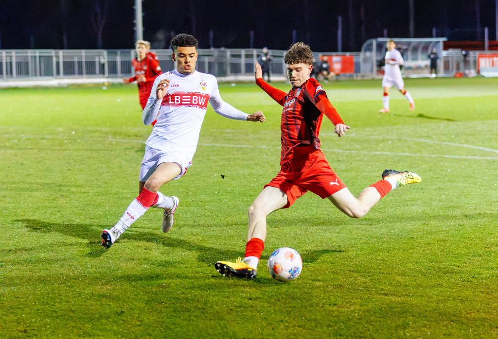 FCHVFB_260325_3-31 | 1.FC Heidenheim 1846 vs. VfB Stuttgart, Fußball, A-Junioren, Verbandspokal, 2025/2026, 25.03.2026 in Heidenheim, Rasenplatz, Walter-Birkhold-Jugendstadion(Foto: Michael Bulling) - Realisiert mit Pictrs.com