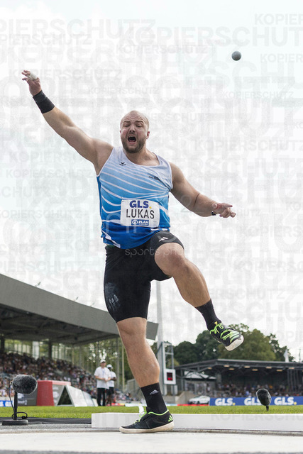 Deutsche Leichtathletik-Meisterschaften; Bochum-Wattenscheid, 25.07.2026 | Dennis Lukas (LG Idar-Oberstein); Deutsche Leichtathletik-Meisterschaften am 25.07.2026 im Lorheide-Stadion, Bochum-Wattenscheid (Nordrhein-Westfalen).