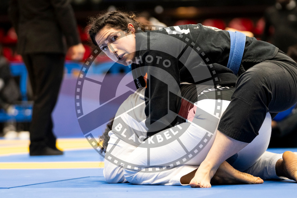 20240121PBB5824 | Fighters compete during the second day of the IBJJF European Championship in Paris, France, on January 21, 2024.