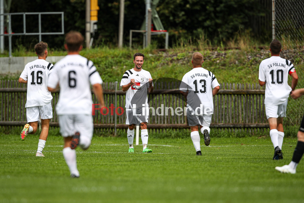 SV Unterhausen gegen SV Polling II  | Fußball A-Klasse Herren Oberbayern Zugspitze Gruppe 5 6. Spieltag, SV Unterhausen gegen SV Polling II , 20240908,Torjubel Michael SCHWINGHAMMER (SV Polling II 17),2024-09-08 in Unterhausen (Sportplatz Unterhausen), Michael SCHWINGHAMMER (SV Polling II 17)Copyright: WolfgangxLindner www.foto-lindner.de / shop.foto-lindner.de