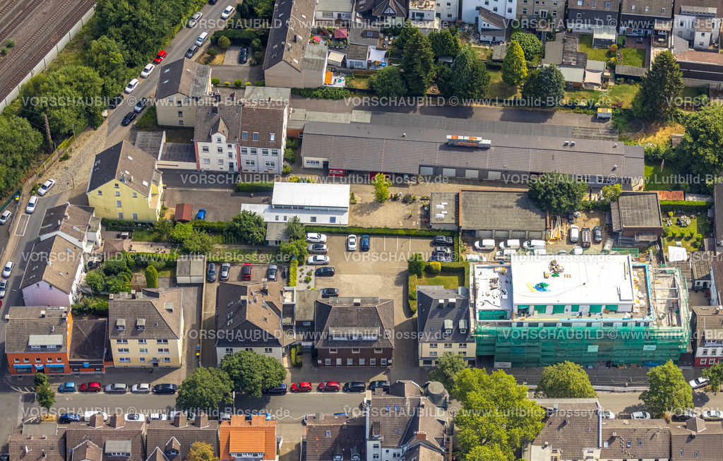 Dortmund220704727 | Luftbild, Alte Polizeiwache Baustelle mit Neubau Wohnhaus, Alte Benninghofer Straße, Hörde, Dortmund, Ruhrgebiet, Nordrhein-Westfalen, Deutschland