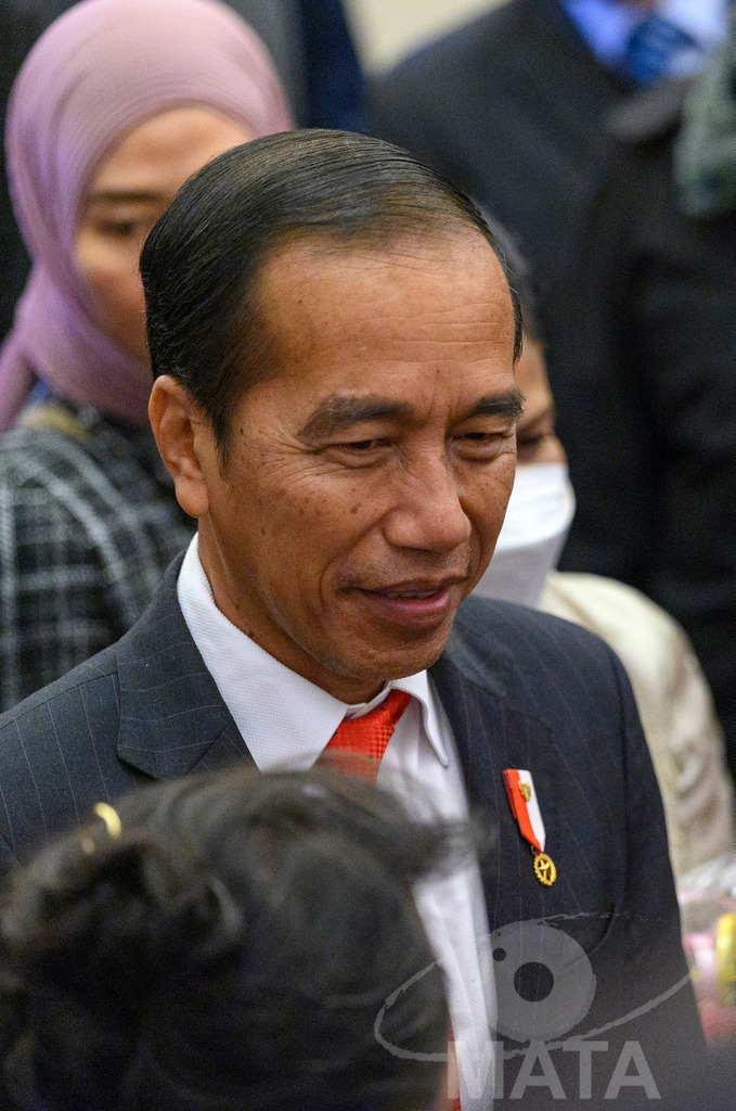 _DWA5488 | Welcoming Jokowi Widodo's arrival by the Indonesian people at Kastens Luisenhof Hotel in the context of the opening of Hannover Messe with Indonesia as Country Partner. Hannover, 15.04.2023 - Realisiert mit Pictrs.com