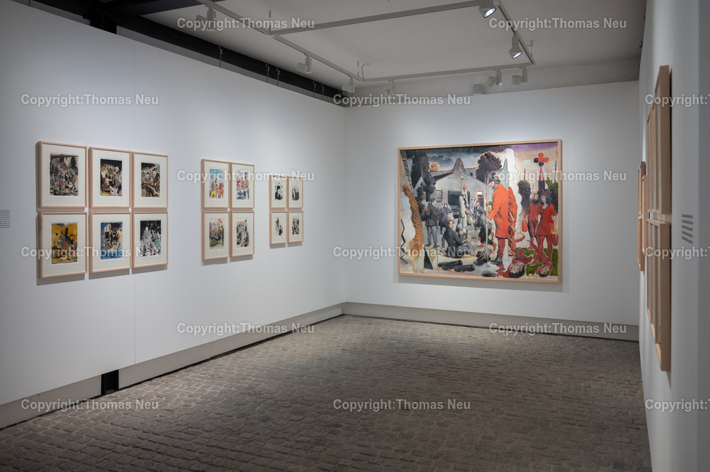 21_Neo_Rauch_Museum_Bensheim | 6.7.2024, bbe, Museum Bensheim, Ausstellung Neo Rauch "im Papiergrund", ,, Bild: Thomas Neu