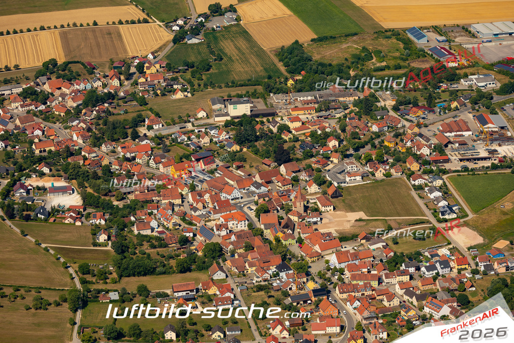 Aktuelles Luftbild von  Thalmässing - Die Luftaufnahme wurde 2022 mittels UL-Flugzeug erstellt ( keine Drohne ) - hochauflösende Kamera-Systeme von  Canon -Beste Qualität - Für grossformatige Ausdrucke geeignet. Die Geschenkidee !