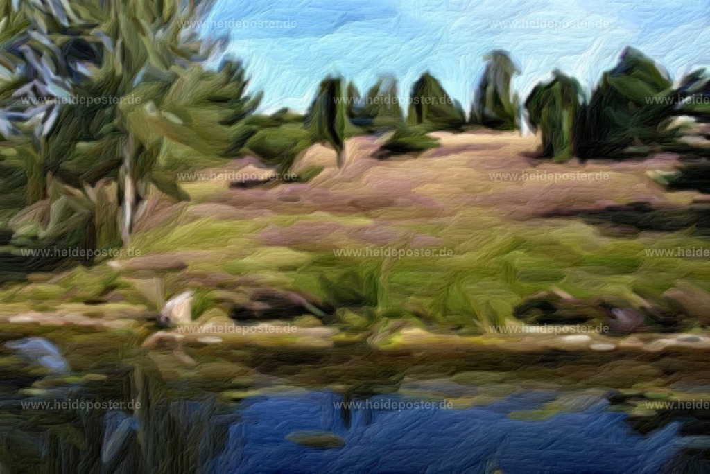 brushed_2005_heide_teich_04 | Poster aus der Lüneburger Heide - Realisiert mit Pictrs.com