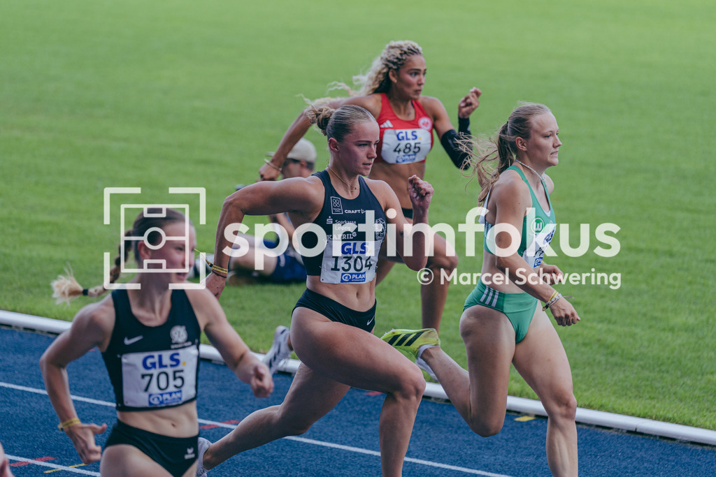 DM U23 U18 Bochum 2026 | Joelina Sophie Miltschus (SC DHfK Leipzig), Startnummer 1304, 100-Meter-Lauf, Halbfinale wU23, Deutsche Meisterschaften der U18 &amp; U23 2026, Lohrheidestadion Bochum-Wattenscheid, 04.07.2026 Foto: Marcel Schwering / sportimfokus - Realisiert mit Pictrs.com