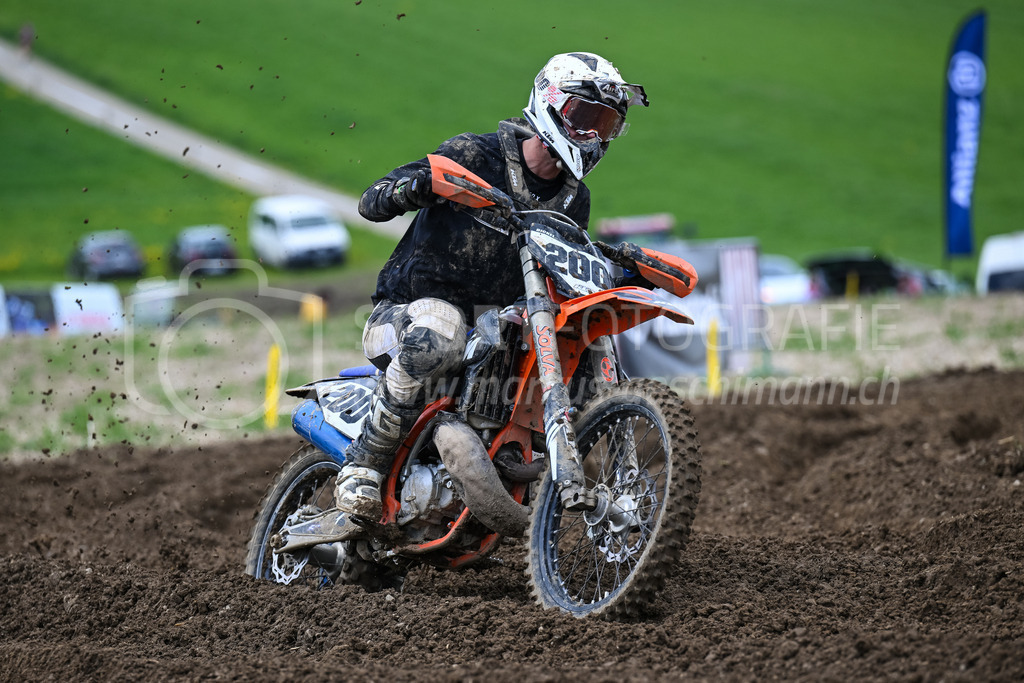 Motocross Schlatt bei Winterthur - 29. April 2023 | #200 Bickel Karlheinz aus Thueringen (AT) auf KTM in der Kategorie MX2 am Motocross Schlatt bei Winterthur, 29. April 2023.
Instagram: @mx_schlatt | @mc_wila | @sam_schweiz
Bild: Sportfotografie Markus Aeschimann | www.markus-aeschimann.ch - Realisiert mit Pictrs.com