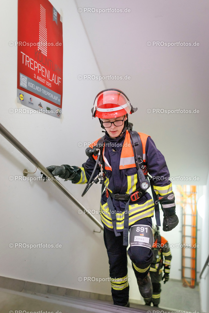 KölnTurm Treppenlauf; Köln, 03.08.2025 | Impressionen vom KölnTurm Treppenlauf am 03.08.2025 in Köln (Nordrhein-Westfalen). 