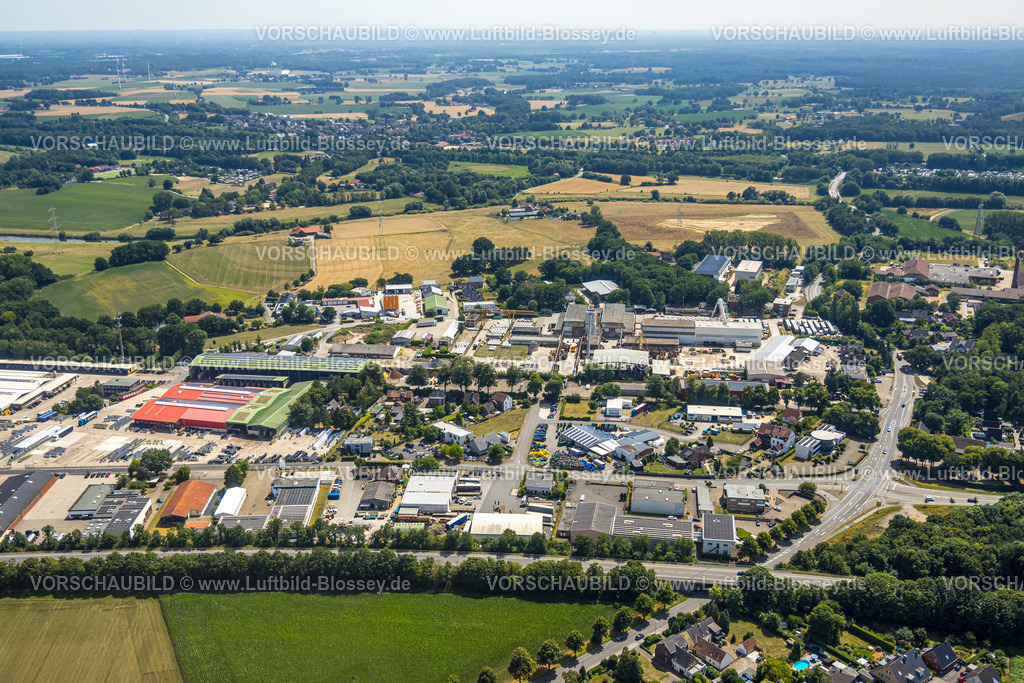 Schermbeck220703798 | Luftbild, Gewerbegebiet Heetwinkel, Schermbeck, Ruhrgebiet, Nordrhein-Westfalen, Deutschland