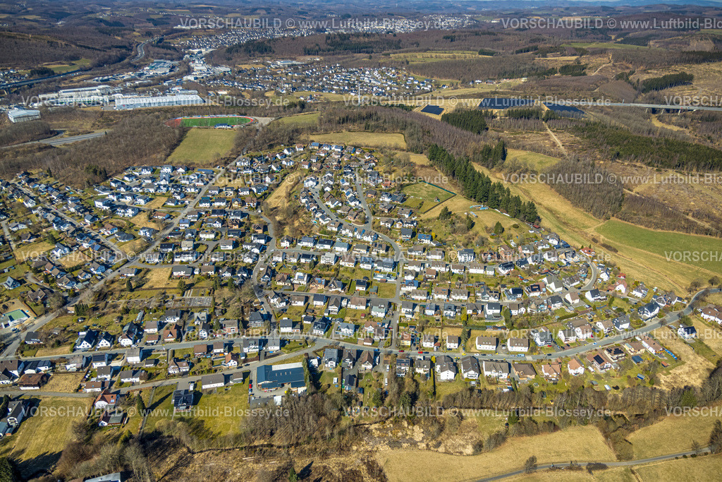 Wenden250307060Gerlingen | Luftbild, Wohngebiet Ortsansicht Ortsteil Gerlingen, Wenden, Sauerland, Nordrhein-Westfalen, Deutschland