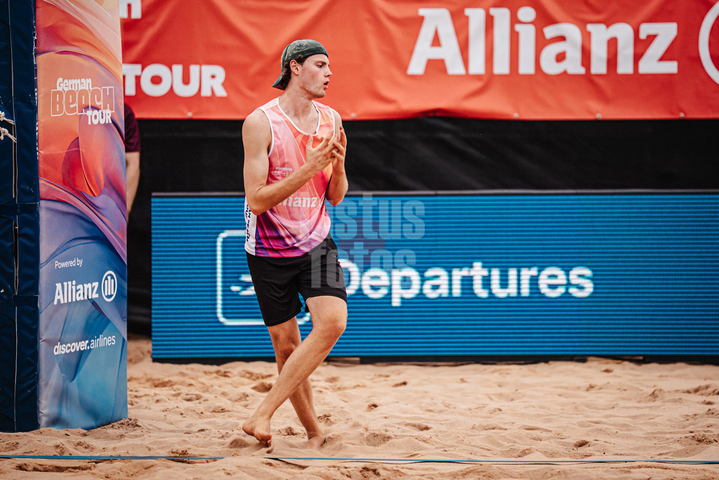 Beachvolleyball | München | Allianz German Beach Tour 2025 | Tourstop München | 03.07.2025 | Malte Höppner ärgert sich