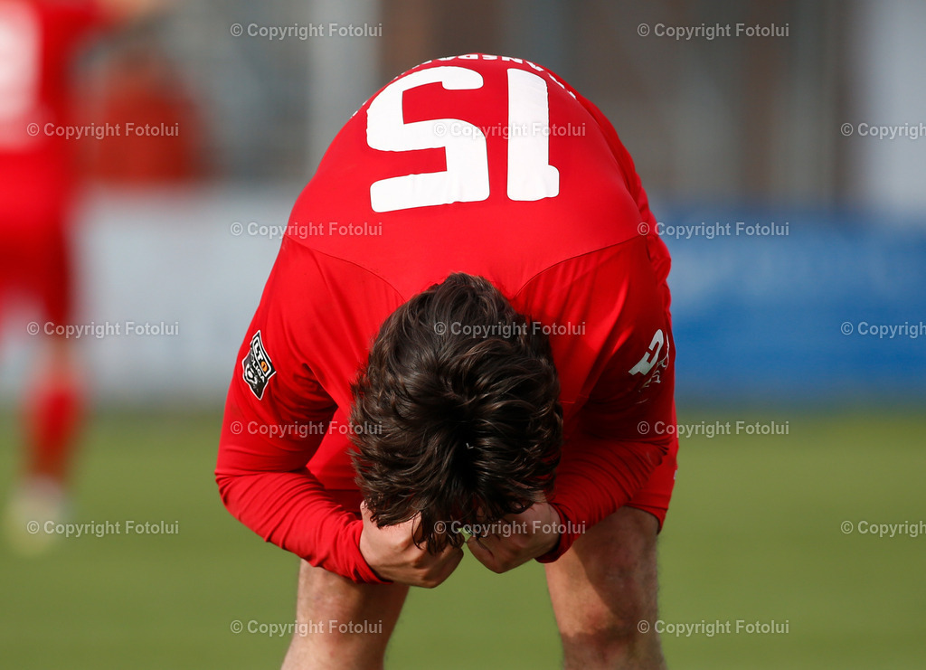 A_LUI_28032026_23 | SPORT,FUSSBALL, LT1 OOE LIGA ASKOE OEDT 1B-SV ZEBAU BAD ISCHL 28.03.2026 IM BILD: GENTIAN LATIFI (OEDT1B) AERGERT SICH UEBER DIE VERGEBENE CHANCE  FOTO:FOTLUI 