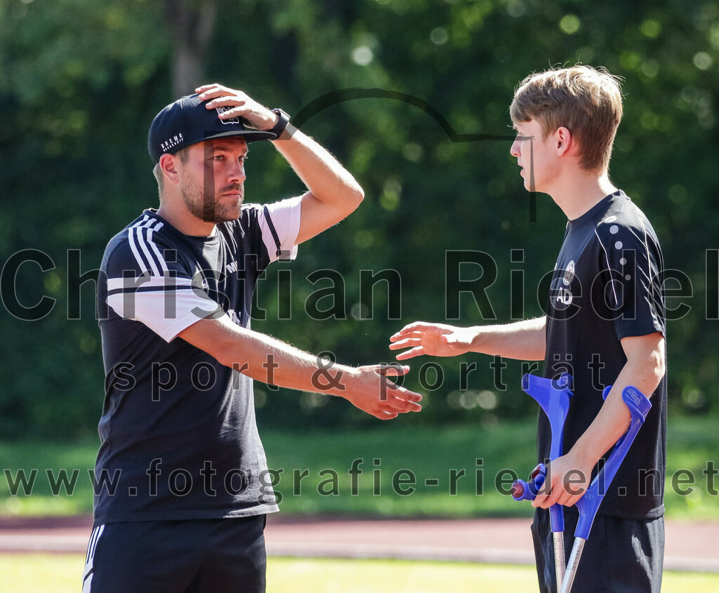 2023-09-02_083_SG_Markt_Schwaben_gegen_TSV_Hohenbrunn | Markt Schwaben, Deutschland, 02.09.2023:
Fußball, Kreisklasse 2023 / 2024, 3. Spieltag, (SG) Markt Schwaben gegen TSV Hohenbrunn, Endergebnis: 2:0

Trainer Michael Hieber (SG Markt Schwaben)

Foto: Christian Riedel / fotografie-riedel.net