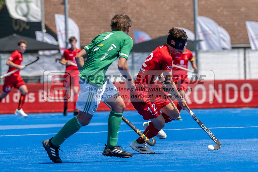 SFE_20230709_0067 | EuroHockey EM U18 Boys Belgium vs Ireland am 09.07.2023 in Krefeld (Gerd-Wellen-Hockeyanlage), Photo: Stephan Fehrmann 2023 (Sports-Gallery)