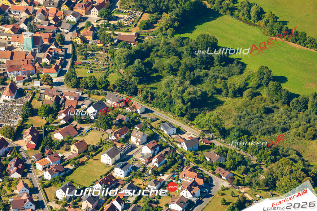 Luftaufnahme von  Hahnbach - Die Luftaufnahme wurde 2025 vom UL-Flugzeug heraus erstellt ( keine Drohne ) - Hochauflösende Luftaufnahme - für professionelle Ausdrucke geeignet. Die Geschenkidee !Mit Lizenz und Bildrechte bestellbar