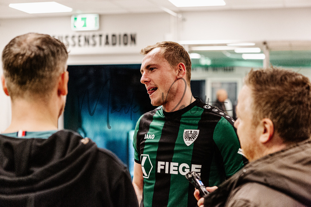 3. Liga, Saison 2023/24, 31. Spieltag: SC Preußen Münster - Dynamo Dresden | Münster, 30.03.2024: 3. Liga, 31. Spieltag, SC Preußen Münster gegen Dynamo Dresden im LVM-Preußenstadion in Münster. Foto: sportfotografie.ms | Markus Paletta - Realisiert mit Pictrs.com