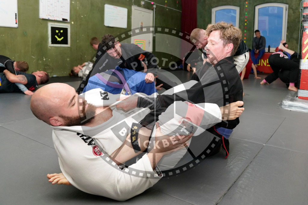 20240413PBB7647 | Fighters compete during the Grapplethon 24hours of rolling for a reason in Hamburg, Germany, on April 13, 2024.