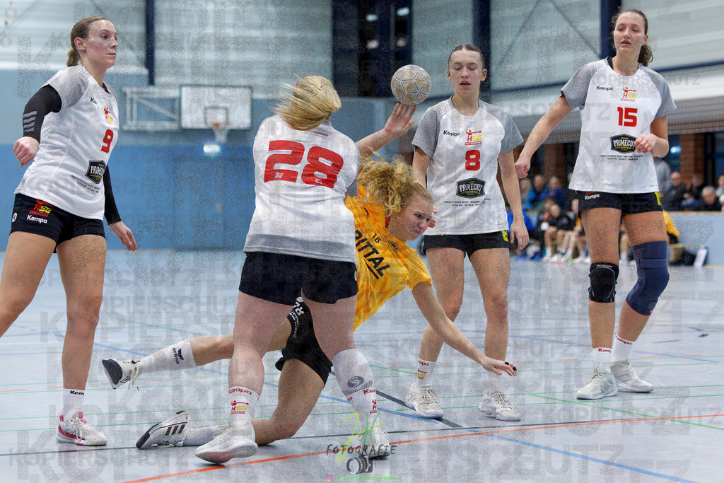 Frauen Oberliga Mitte (HHV); HSG Eibelshausen/Ewersbach - HSG Wettenberg II | Frauen Oberliga Mitte (HHV); HSG Eibelshausen/Ewersbach - HSG Wettenberg II am 13.12.2025 in Steinbrücken (Sporthalle am Hammerweiher)Photo © 2025 - Jörg Heinrich - Realisiert mit Pictrs.com