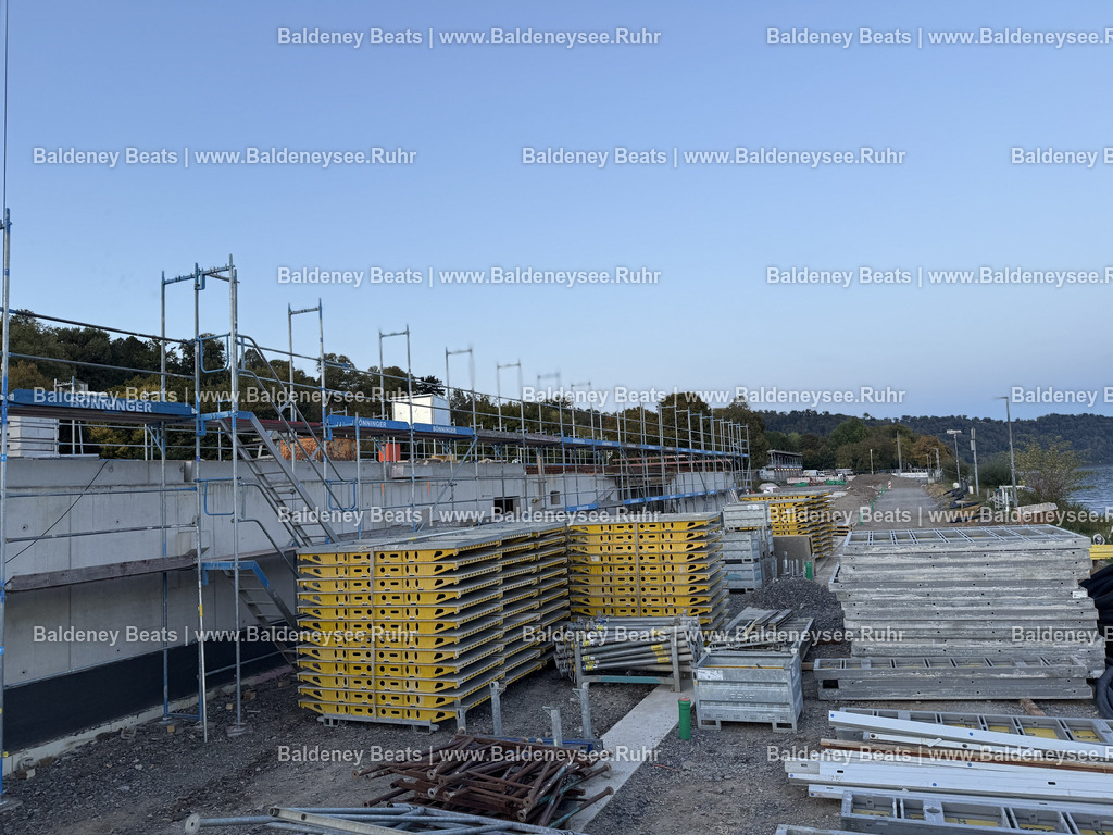 Bautagebuch - Regattatribüne Baldeneysee | Alle Nutzungsrechte vorbehalten. Jede Nutzung des Bildes bedarf einer gültigen Lizenz. Der Urheber- und Quellenhinweis „Foto: Cesar von Meissen / Baldeneysee.Ruhr“ ist bei jeder Veröffentlichung direkt am Bild anzubringen. Eine Weitergabe, Unterlizenzierung oder Weiterveräußerung an Dritte ist unzulässig. - Realisiert mit Pictrs.com